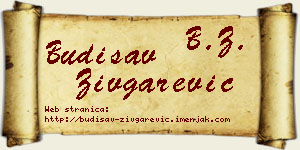 Budisav Zivgarević vizit kartica